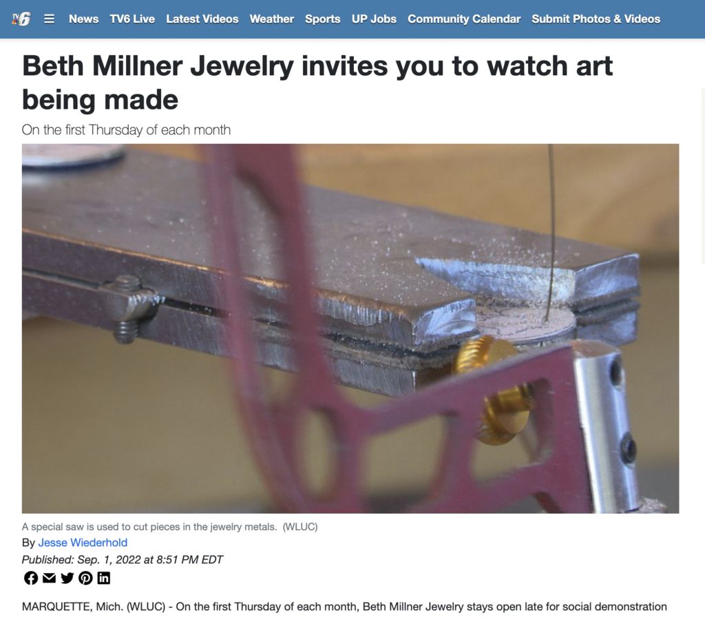 Beth Millner Jewelry Art Week 2022