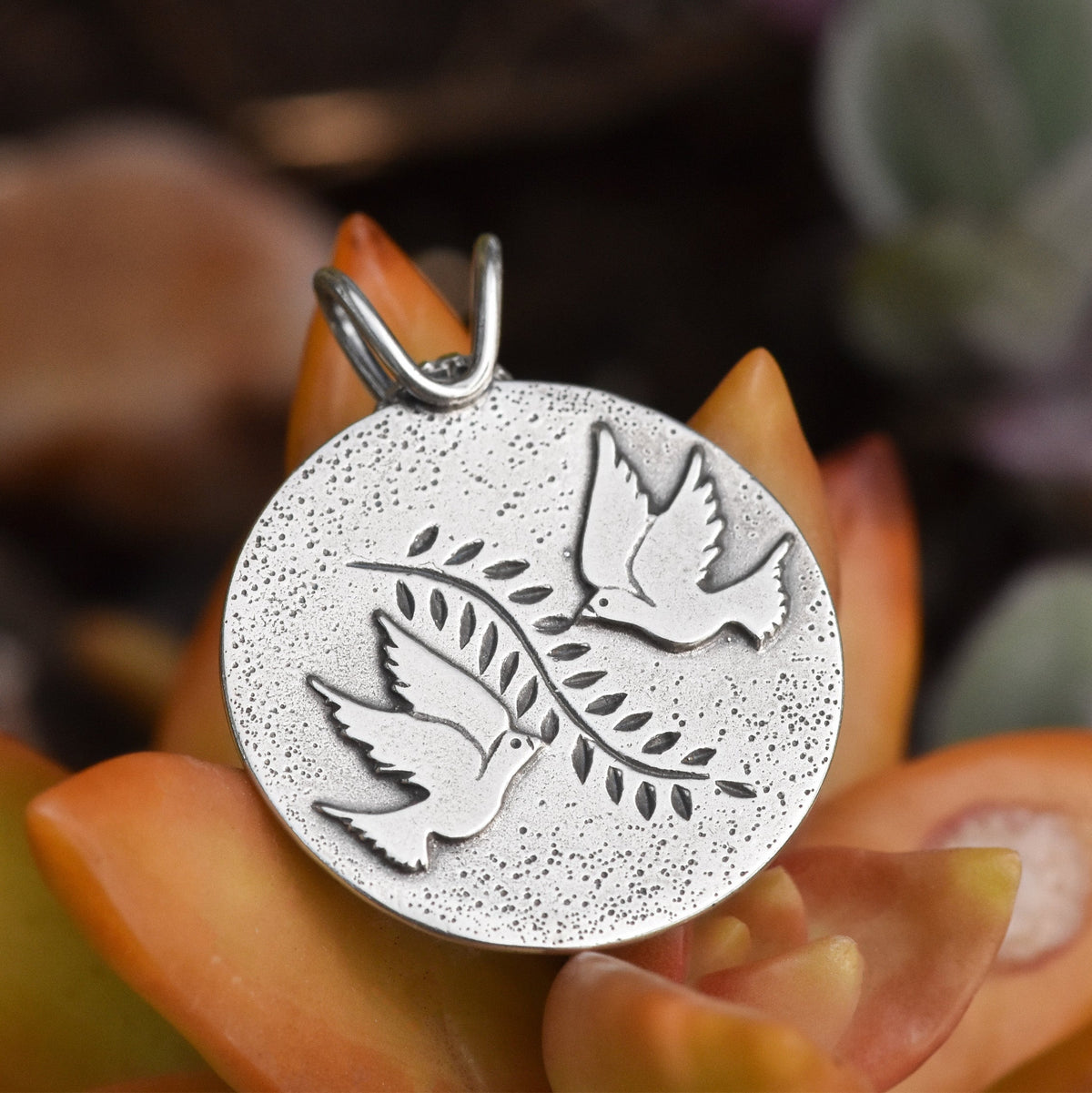 Extended Branch Pendant - Fundraiser for the Marquette Women's Center - Silver Pendant   7134 - handmade by Beth Millner Jewelry