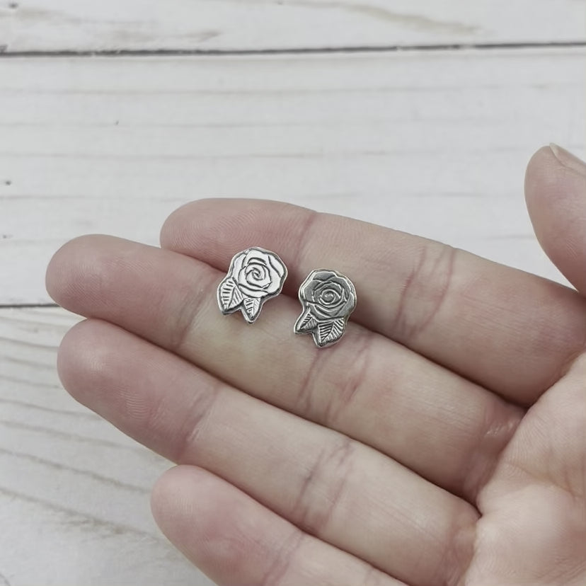 rose_post_earrings by beth millner jewelry