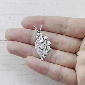 Lily of the Valley Pendant - Silver Pendant   6963 - handmade by Beth Millner Jewelry
