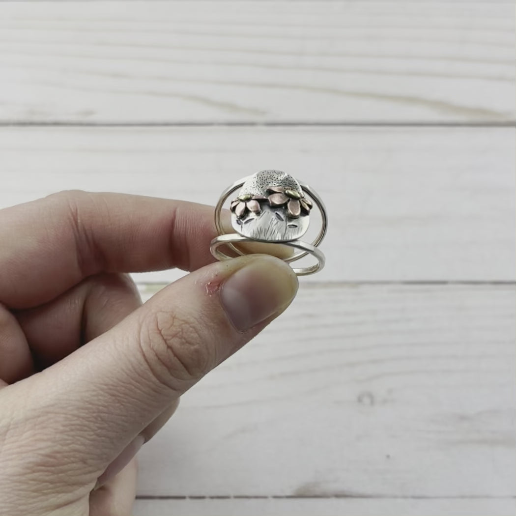 Wildflower Ring - Ring Select Size 4 4013 - handmade by Beth Millner Jewelry