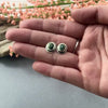 Recycled sterling silver Michigan Greenstone Post Earrings by Beth Millner Jewelry