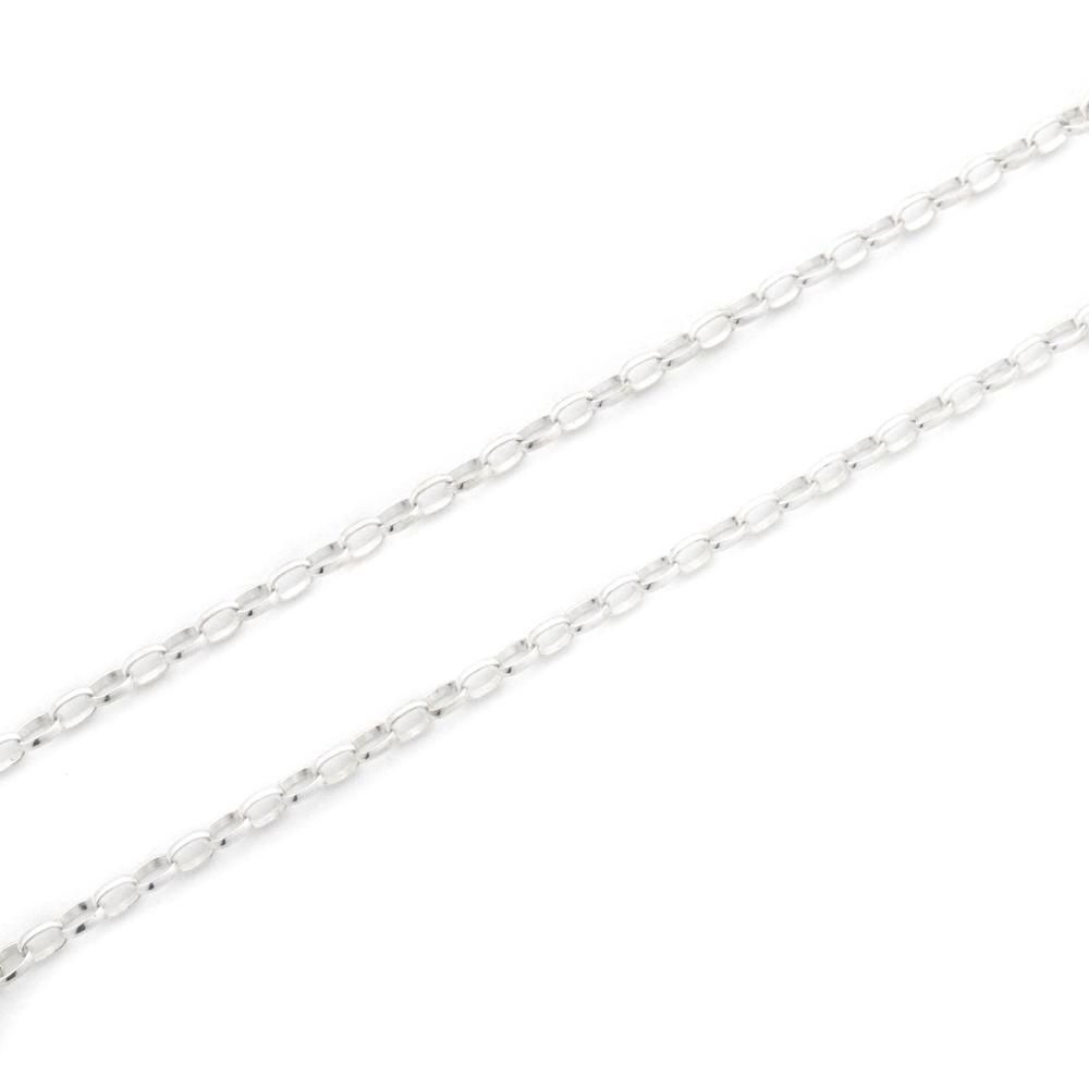 Chain - Adjustable Bright Silver Loopy - Chain & Cord 22" 30" 1514 - handmade by Beth Millner Jewelry