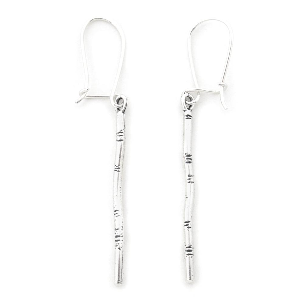 Birch Tree Earrings - Silver Earrings   3413 - handmade by Beth Millner Jewelry