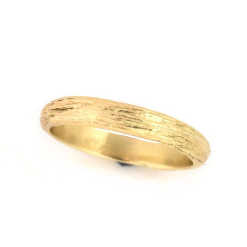 Gold Half Round Timber Ring - your choice of gold