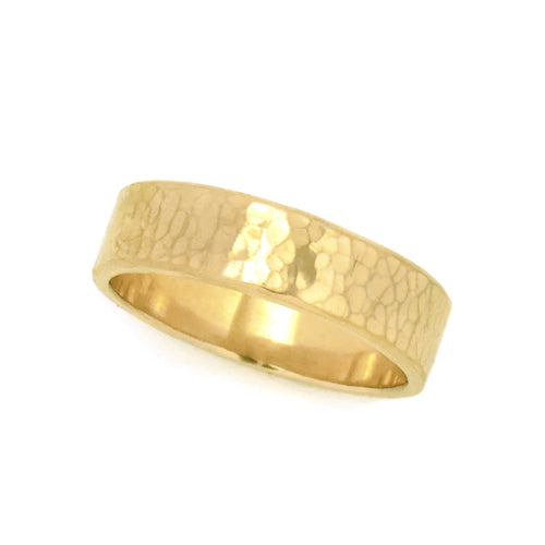 Gold Hammered Ring - your choice of gold