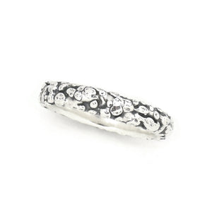 Silver Pebble Beach Ring - Wedding Ring  Select Size  4 6094 - handmade by Beth Millner Jewelry