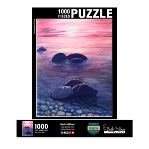 Rocky Shoreline 1000 Piece Puzzle - Tree Planted with Purchase - Artisan Goods   5465 - handmade by Beth Millner Jewelry