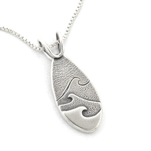 Small Superior Gales Pendant - Silver Pendant   3295 - handmade by Beth Millner Jewelry