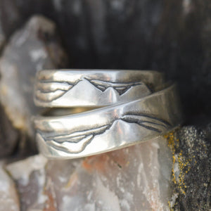Silver Sugarloaf Mountain Ring - Wedding Ring  Select Size  4 3395 - handmade by Beth Millner Jewelry