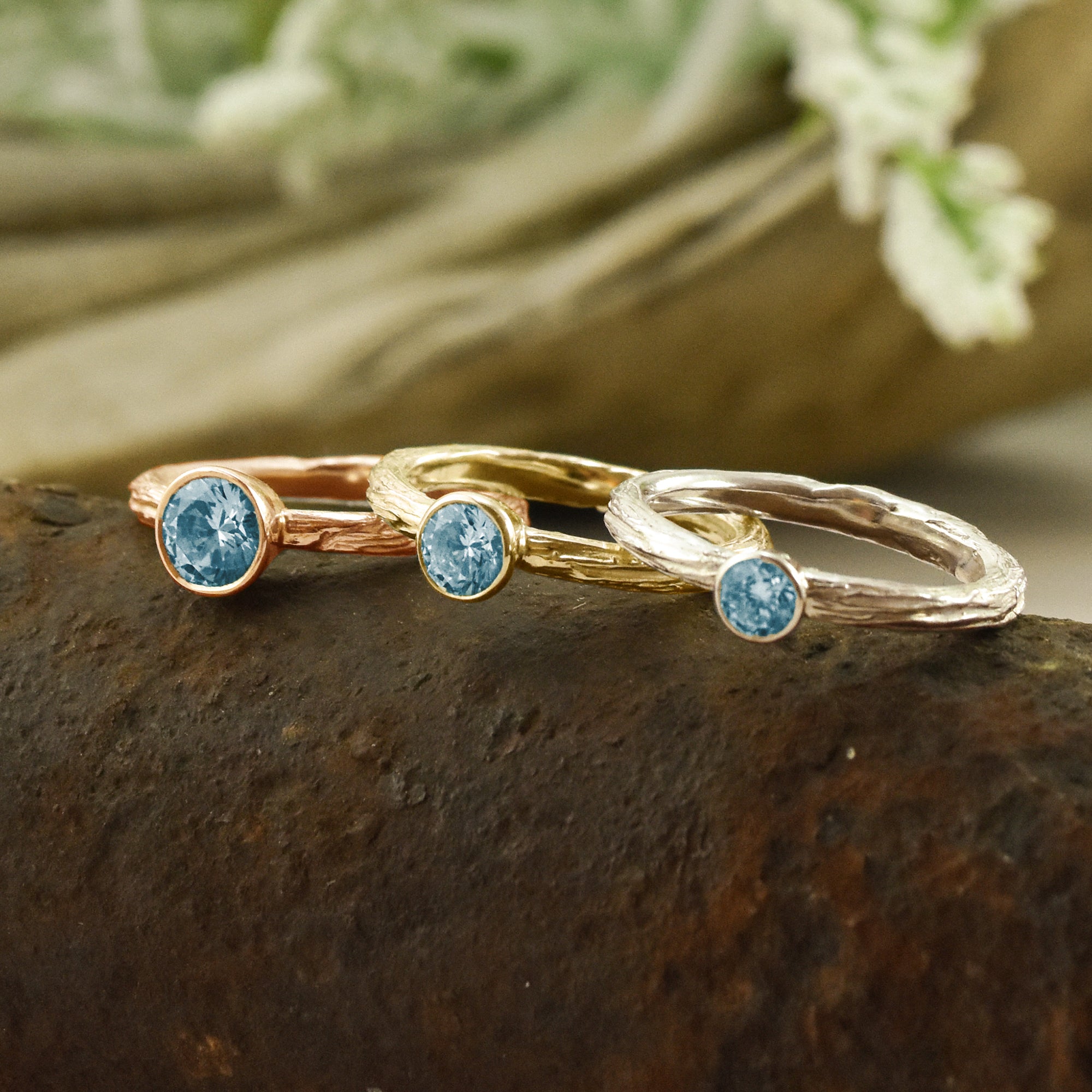 Sapphire handcrafted at Beth Millner Jewelry