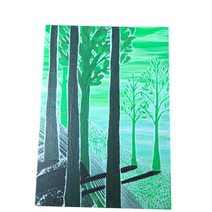 Tree Landscape Abstract Paintings Set of 6 5
