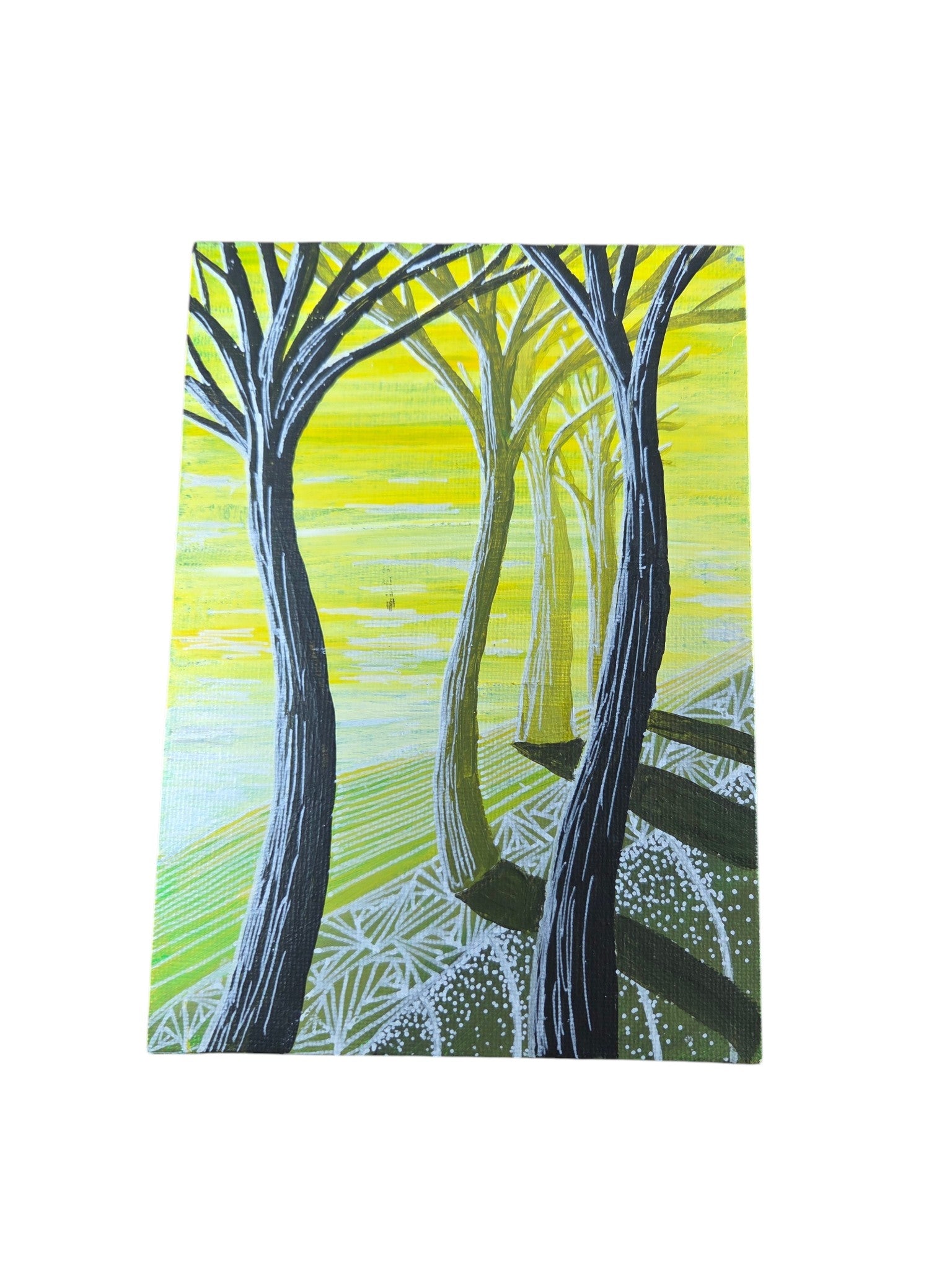 Tree Landscape Abstract Paintings Set of 6 5