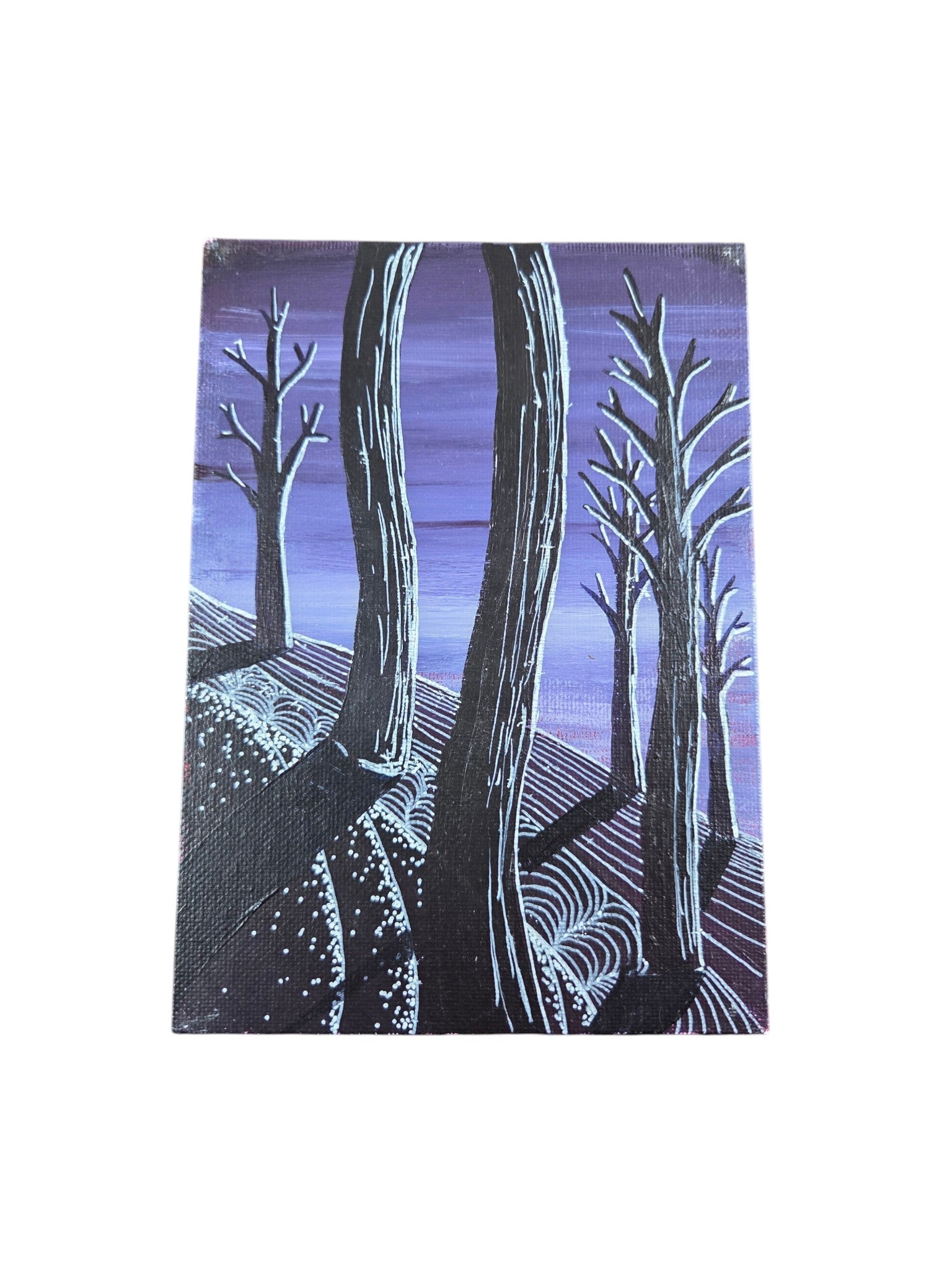 Tree Landscape Abstract Paintings Set of 6 5