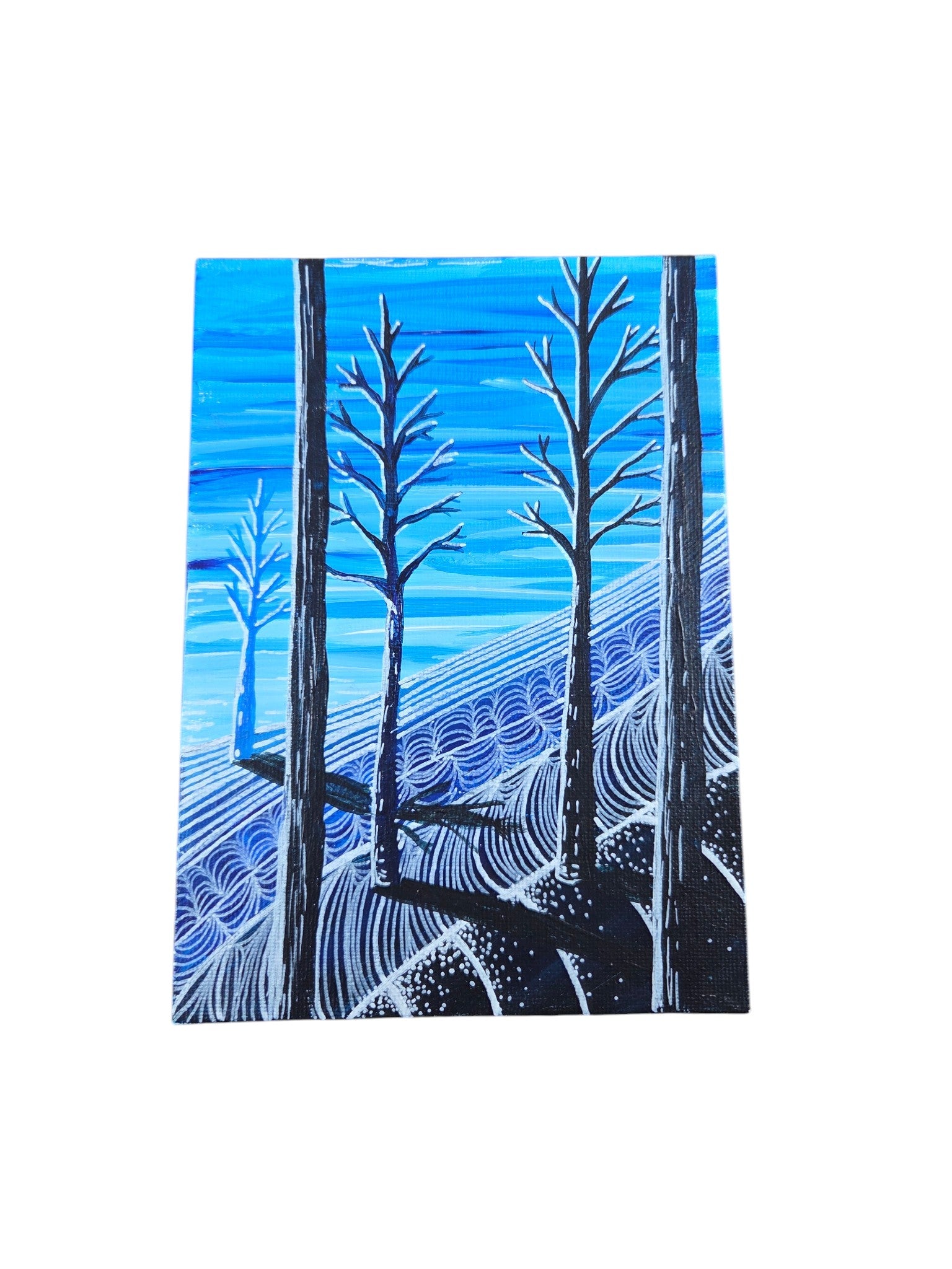 Tree Landscape Abstract Paintings Set of 6 5