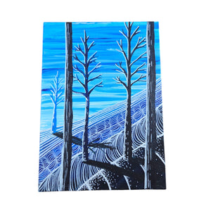 Tree Landscape Abstract Paintings Set of 6 5
