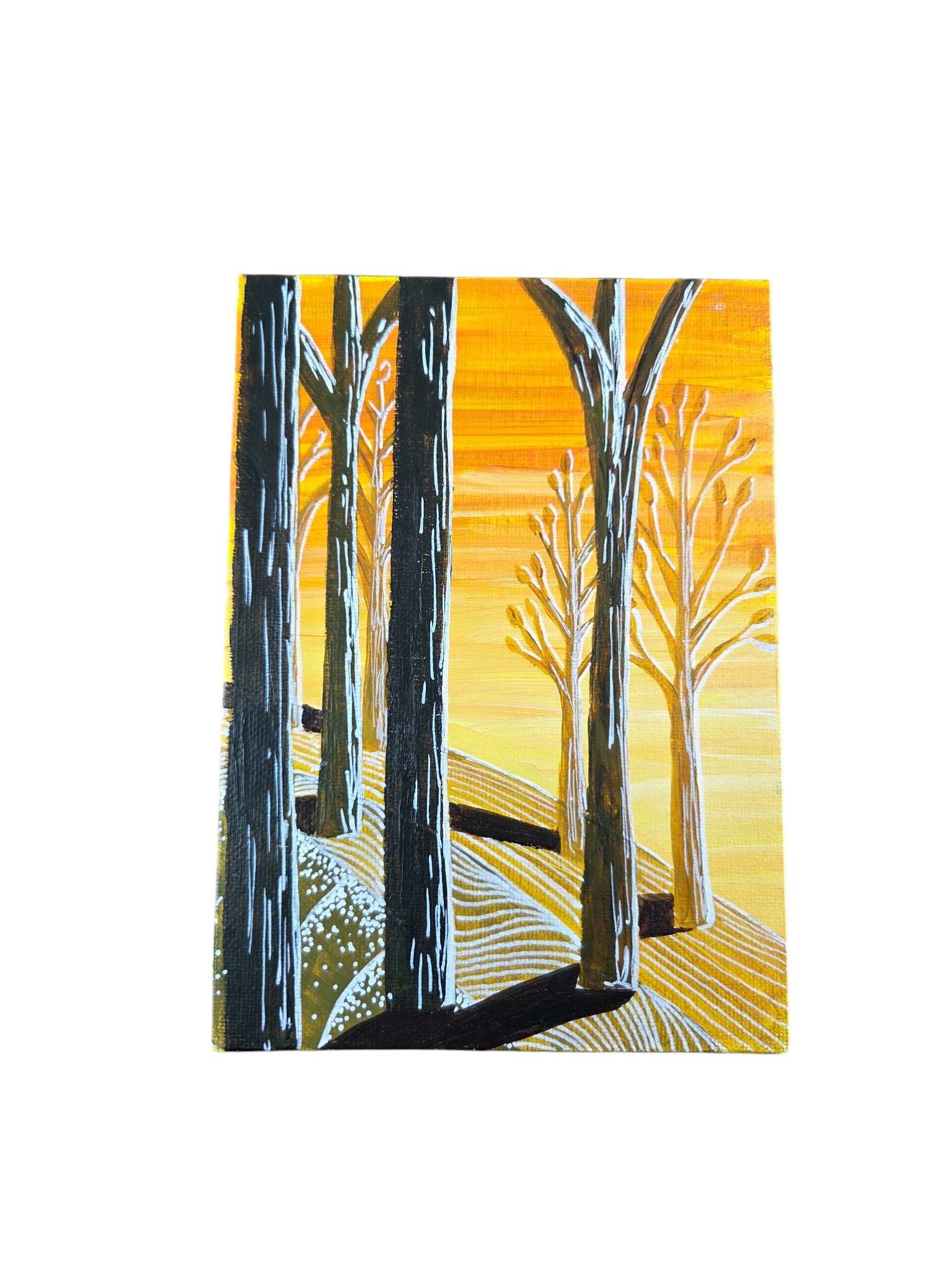 Tree Landscape Abstract Paintings Set of 6 5