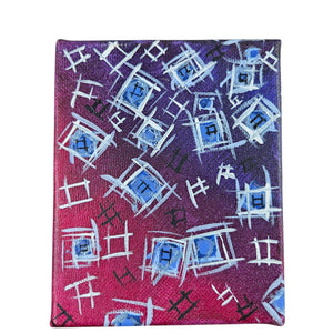 Berried Cubed Set of 3 Paintings 4