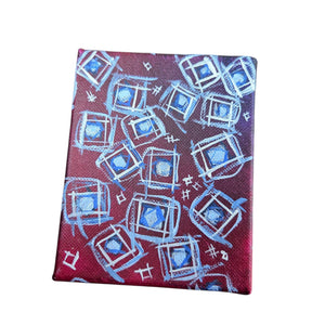 Berried Cubed Set of 3 Paintings 4