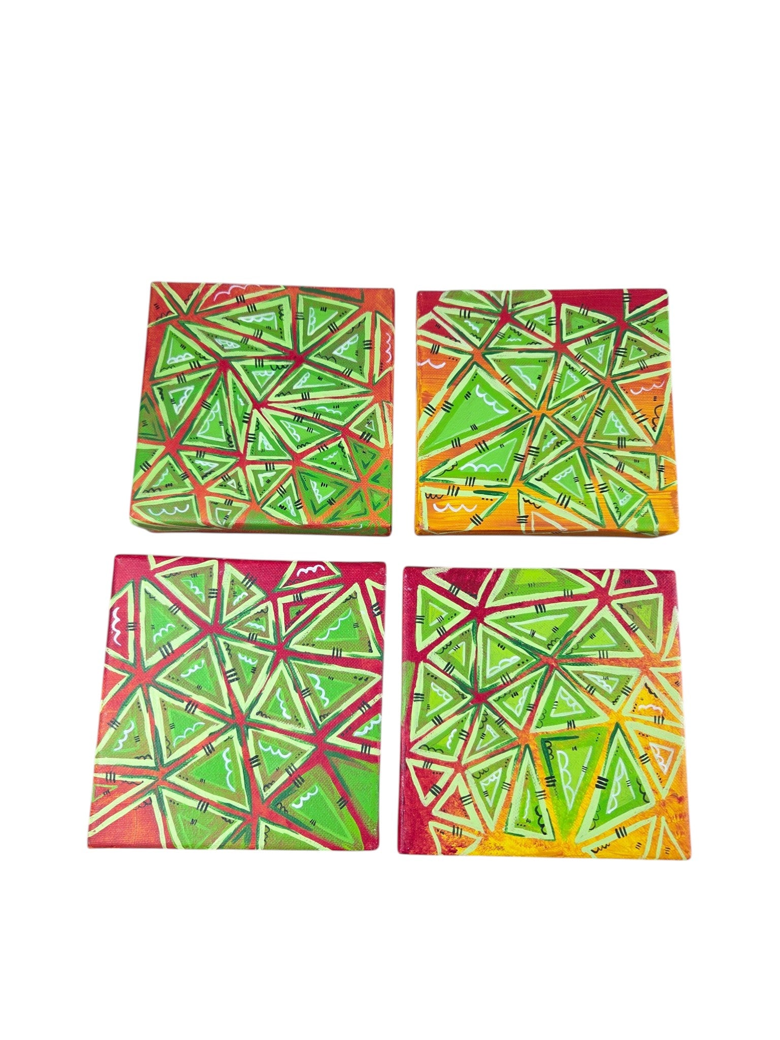 Blades and Sun Set of 3 Paintings 6