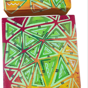 Blades and Sun Set of 3 Paintings 6