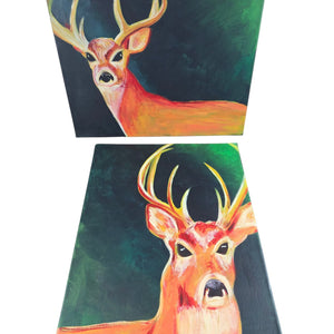 Dawn Buck Paintings by Beth Millner - Artisan Goods  Vertical Painting  Horizontal Painting Paintings12-1 - handmade by Beth Millner Jewelry