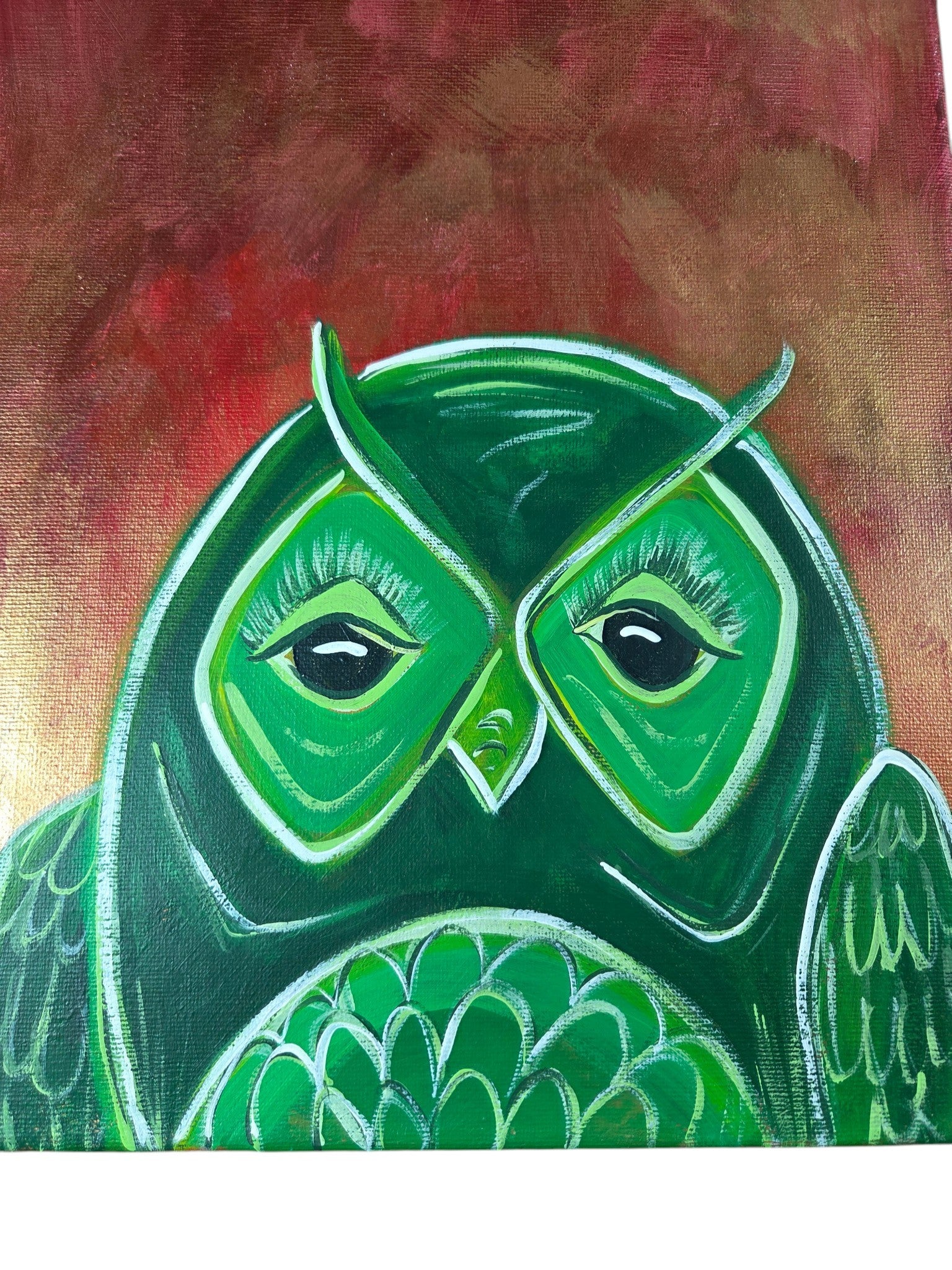 Emerald Lady and Emerald Pair Paintings by Beth Millner - Artisan Goods Emerald Lady Single Emerald Pair Paintings27-1 - handmade by Beth Millner Jewelry