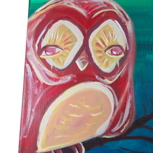 Owl Love Over Time Cloudy Night Tandem Paintings 11