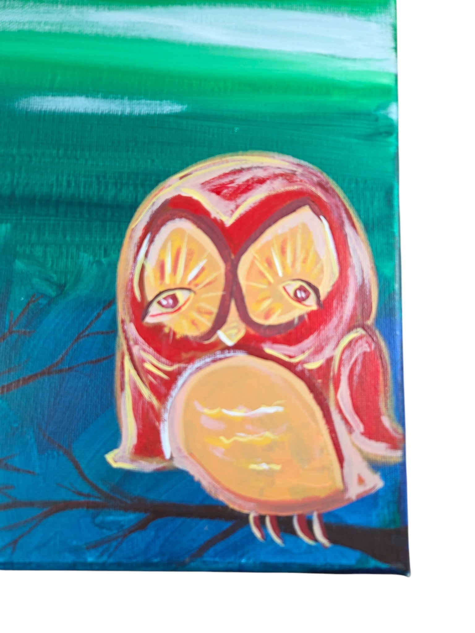 Owl Love Over Time Cloudy Night Tandem Paintings 11