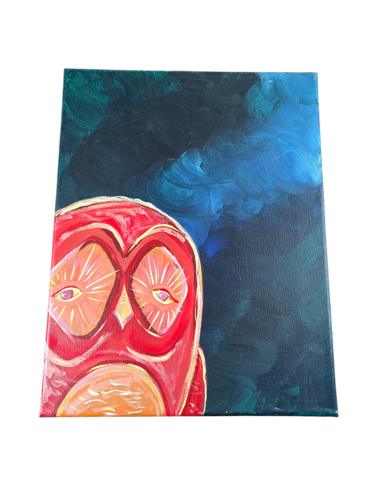 Owl Love Over Time Cloudy Night Tandem Paintings 11" x 14" by Beth Millner - Artisan Goods Love Over Time Cloudy Night Paintings28-1 - handmade by Beth Millner Jewelry