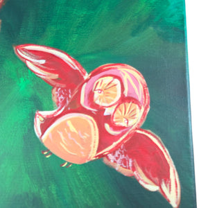 Owl Love Over Time Cloudy Night Tandem Paintings 11