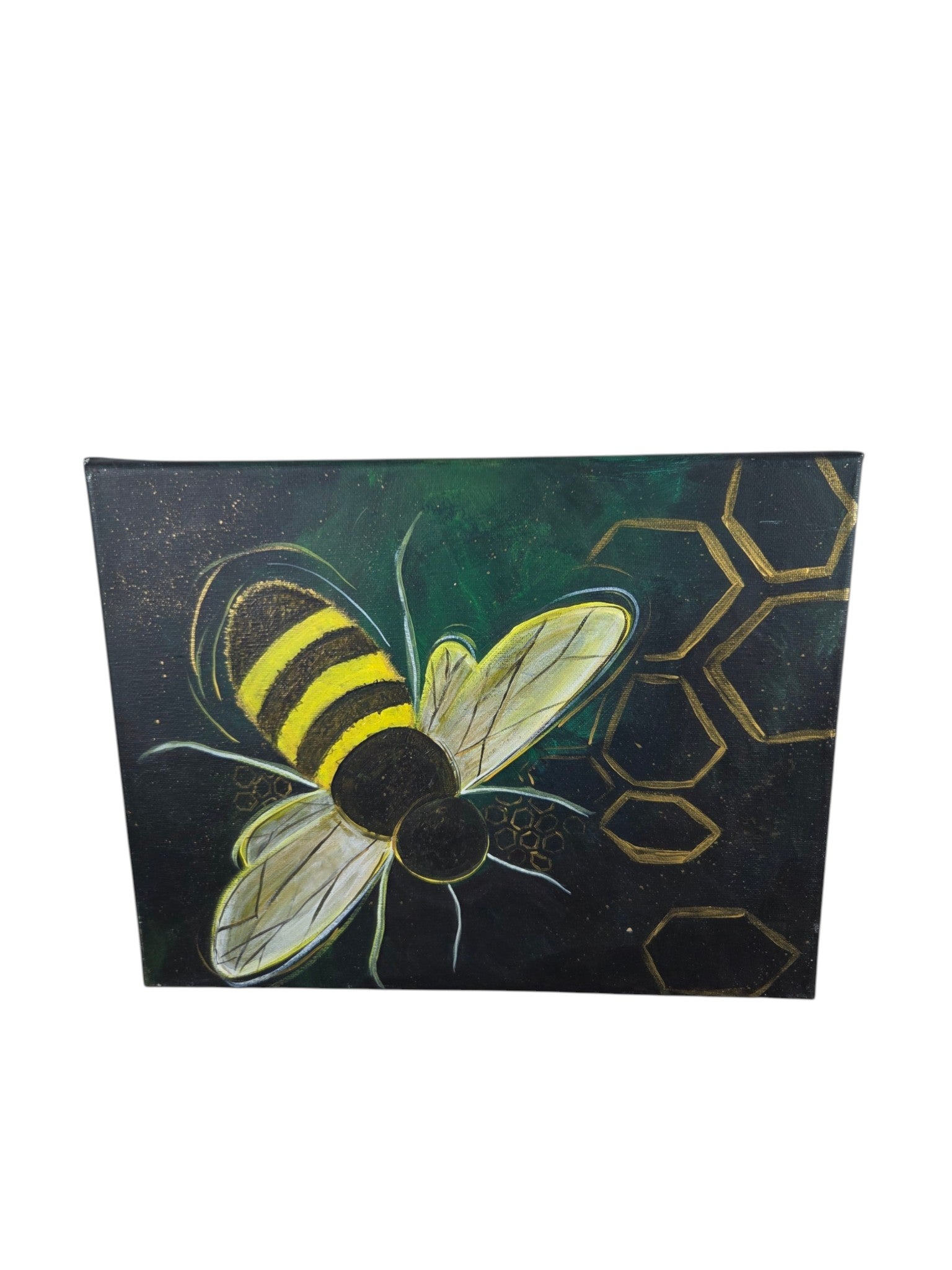 Bumble Bee Painting by Beth Millner - Artisan Goods   Paintings30 - handmade by Beth Millner Jewelry