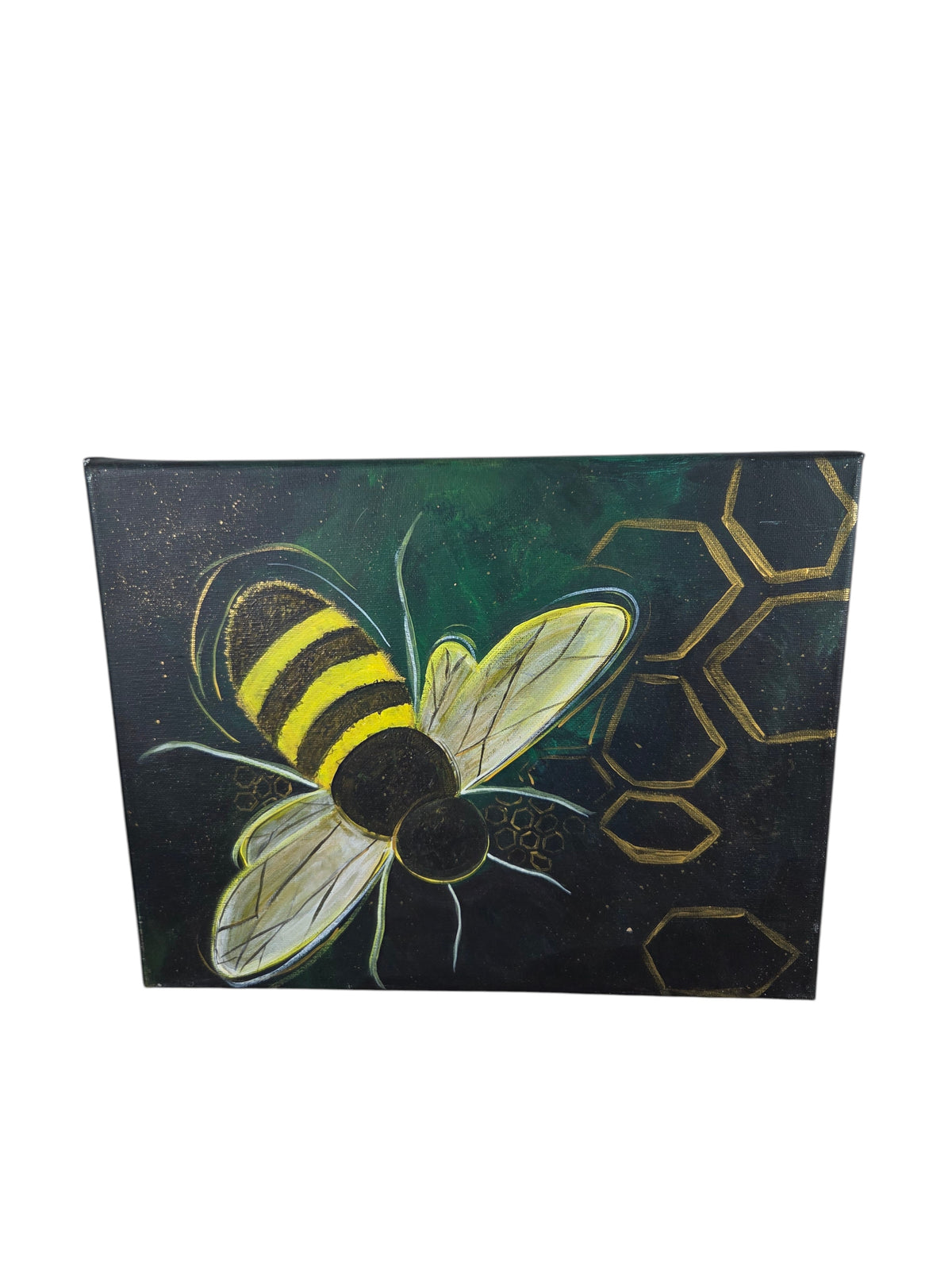 Bumble Bee Painting by Beth Millner - Artisan Goods   Paintings30 - handmade by Beth Millner Jewelry