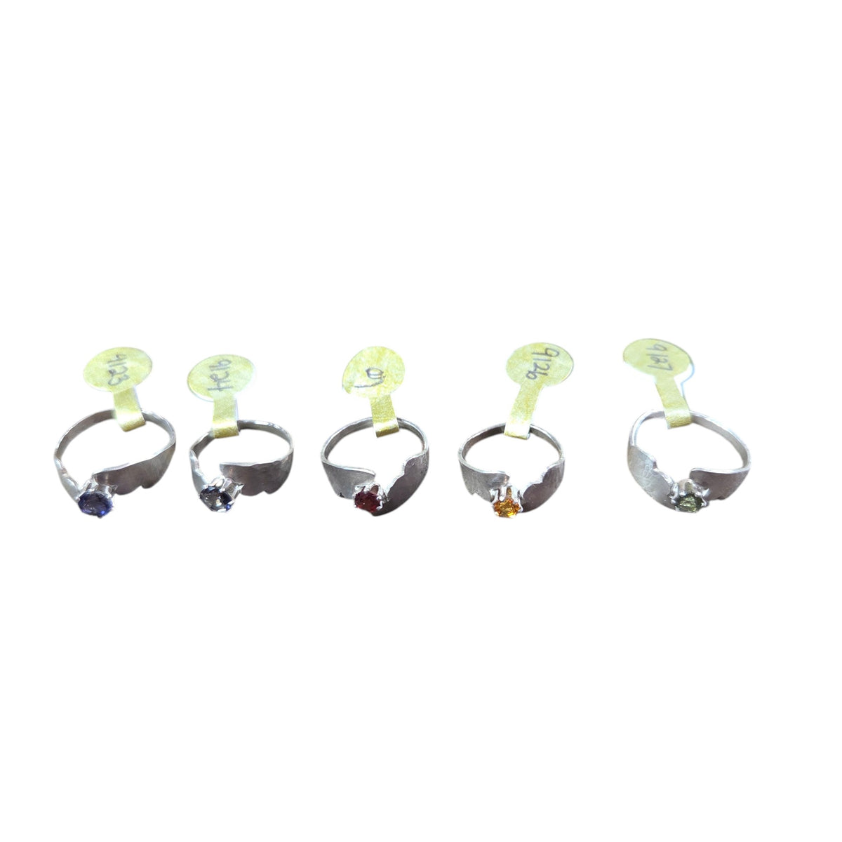Birthstone Silver Rings - Ring Blue Stone Size 8 Blue Stone Size 5 9123 - handmade by Beth Millner Jewelry