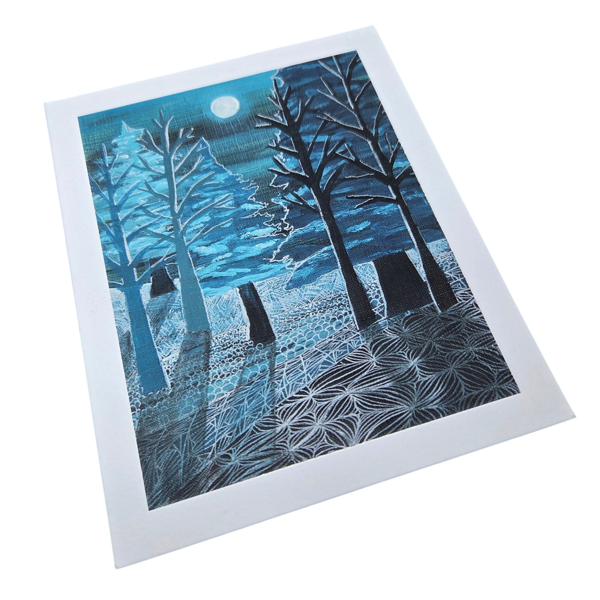 Marquette Landmark Artist Print 5" x 7" - Tree Planting with Purchase - Artisan Goods   blue-57 - handmade by Beth Millner Jewelry