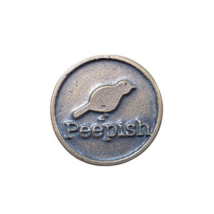 Peepish Bird Copper Pin - Pin   c10 - handmade by Beth Millner Jewelry