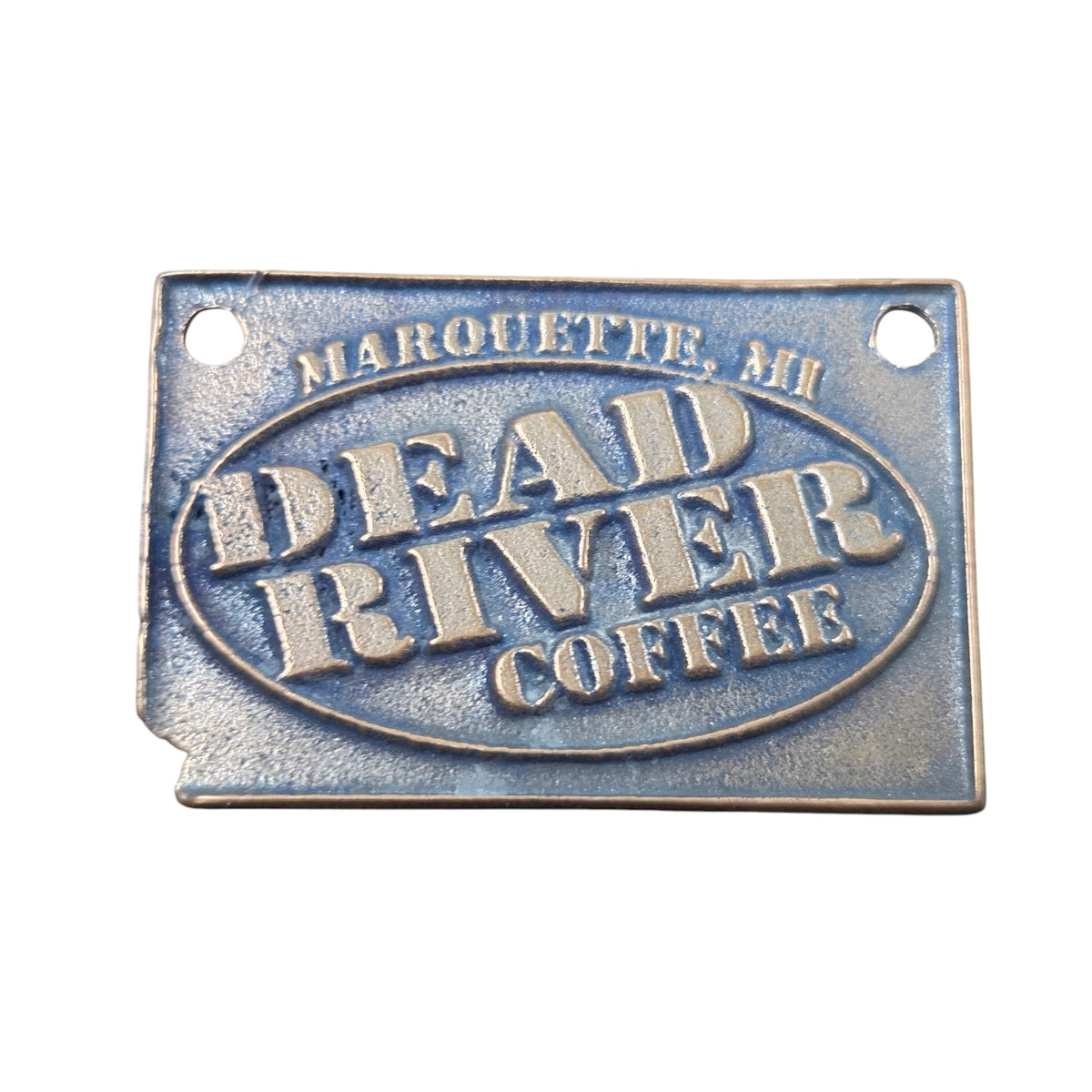 Dead River Coffee Pendant - Pin   c14 - handmade by Beth Millner Jewelry