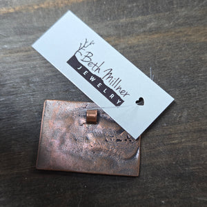 Dead River Coffee Rock Steady Pendant - Pin   c15 - handmade by Beth Millner Jewelry