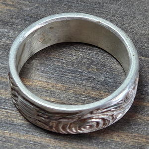 Tree Trunk Ring Size 11.25 - Ring   9615 - handmade by Beth Millner Jewelry