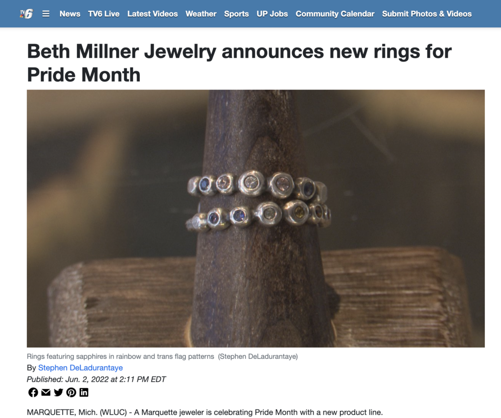 Beth Millner Jewelry releases new rings for Pride Month