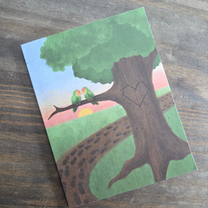 6 Pack - Kissing Love Birds - Tree Planted with Purchase - Artisan Goods   81086 - handmade by Beth Millner Jewelry