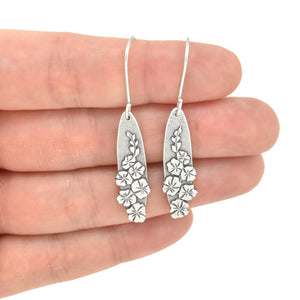 Blooming Gladiolus Earrings - Silver Earrings   7065 - handmade by Beth Millner Jewelry