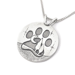 Forever Home Pendant - Fundraiser for UPAWS - Silver Pendant   7133 - handmade by Beth Millner Jewelry