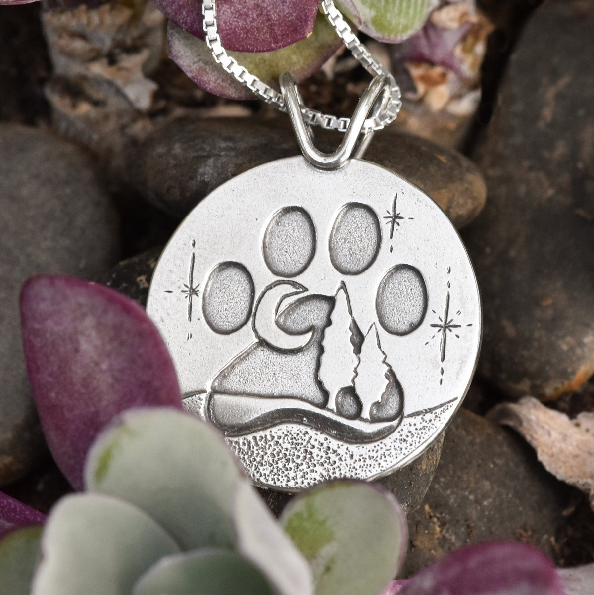 Forever Home Pendant - Fundraiser for UPAWS - Silver Pendant   7133 - handmade by Beth Millner Jewelry
