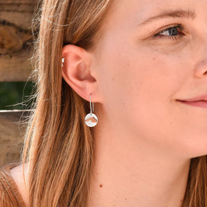 Lake Superior Greatness Earrings - Mixed Metal Earrings   7093 - handmade by Beth Millner Jewelry