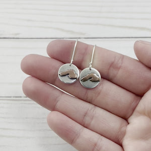 Lake Superior Greatness Earrings - Mixed Metal Earrings   7093 - handmade by Beth Millner Jewelry