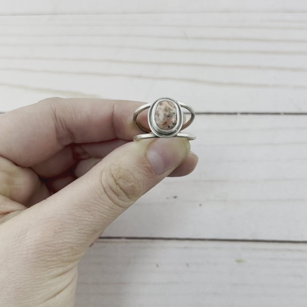 Upper Peninsula Thomsonite Ring - Size 8.75 - Ring - handmade by Beth Millner Jewelry