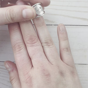 Perched Chickadee Ring - Ring  Select Size  4 7137 - handmade by Beth Millner Jewelry
