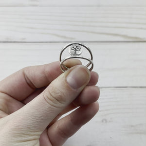 Winter Tree Lentil Ring - Ring  Select Size  4 3185 - handmade by Beth Millner Jewelry