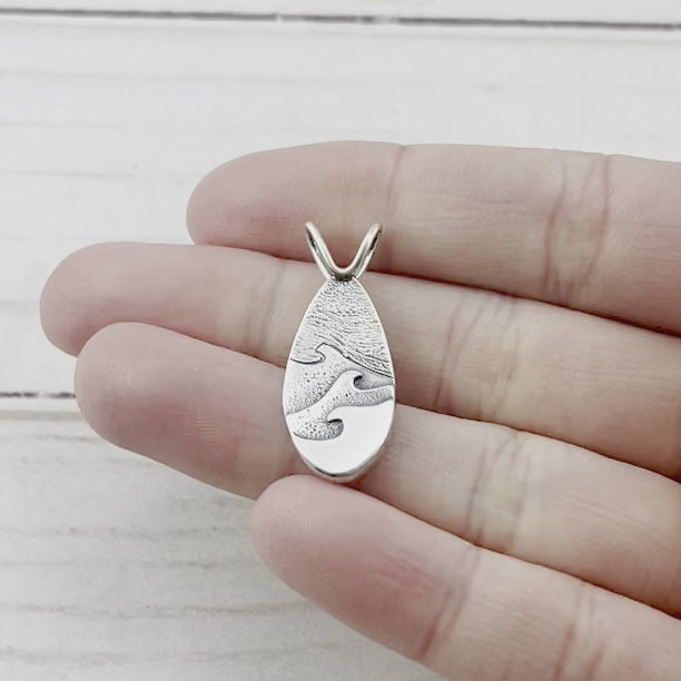 Small Superior Gales Pendant - Silver Pendant - handmade by Beth Millner Jewelry